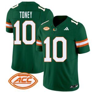 Malachi Toney Green Stitched Jersey Vapor For Mens Youths Select